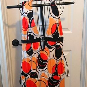 Point, orange, black and white halter